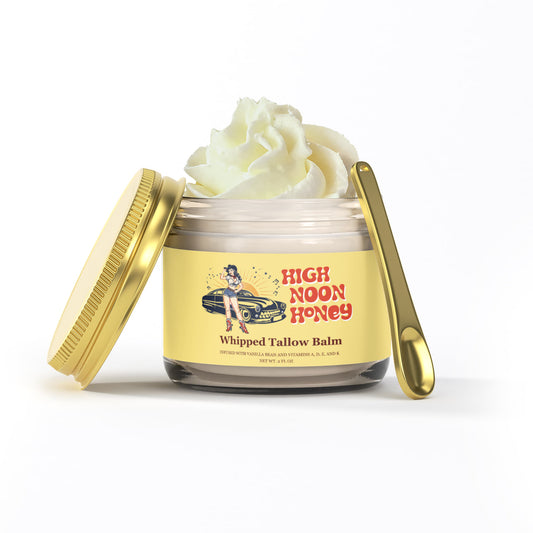 Whipped Grass-Fed Tallow Balm with Vanilla Bean