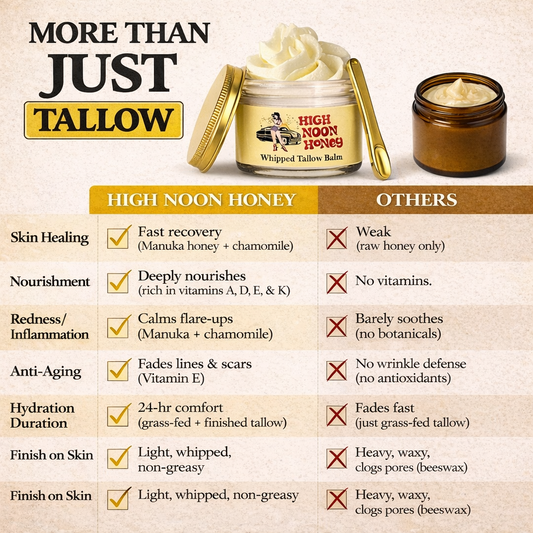 Whipped Grass-Fed Tallow Balm with Vanilla Bean